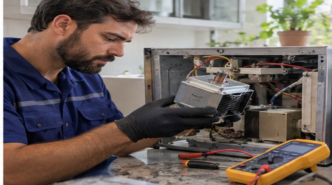 Conserto de micro-ondas em Maceió‑AL: troca do magnetron
